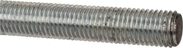 Value Collection - M20x2.5 UNC (Coarse), 1m Long, Steel Metric Threaded Rod - Zinc-Plated Finish, Right Hand Thread - Apex Tool & Supply