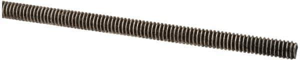 Made in USA - #5-40 UNC (Coarse), 3' Long, Stainless Steel Threaded Rod - Right Hand Thread - Apex Tool & Supply