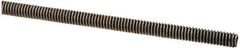 Made in USA - #5-40 UNC (Coarse), 3' Long, Stainless Steel Threaded Rod - Right Hand Thread - Apex Tool & Supply