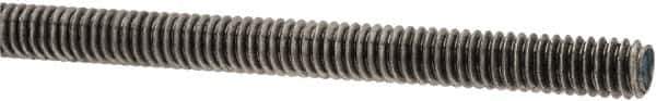 Made in USA - #8-32 UNC (Coarse), 3' Long, Stainless Steel Threaded Rod - Right Hand Thread - Apex Tool & Supply