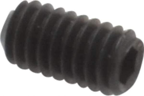 Value Collection - #3-56 UNF, 3/16" OAL, Cup Point Set Screw - Grade ASTM F912 Alloy Steel, 0.05" Key - Apex Tool & Supply