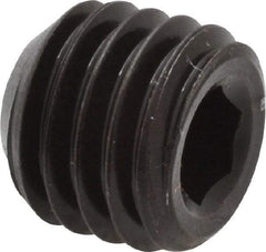Value Collection - 9/16-12 UNC, 1/2" OAL, Cup Point Set Screw - Grade ASTM F912 Alloy Steel, 1/4" Key - Apex Tool & Supply