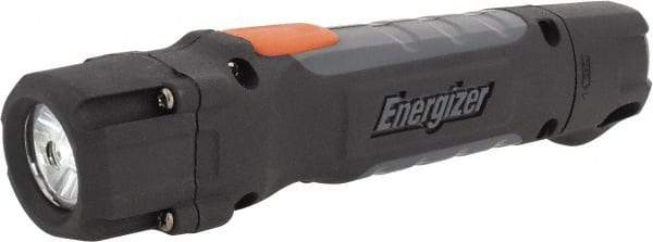Energizer - White LED Bulb, 250 Lumens, Industrial/Tactical Flashlight - Black, Gray Plastic Body, 2 AA Batteries Included - Apex Tool & Supply