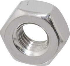 Value Collection - 5/16-18 UNC Stainless Steel Right Hand Heavy Hex Nut - 9/16" Across Flats, 19/64" High, Uncoated - Apex Tool & Supply