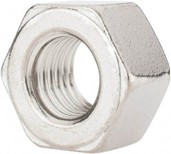 Value Collection - 3/4-10 UNC Stainless Steel Right Hand Heavy Hex Nut - 1-1/4" Across Flats, 47/64" High, Uncoated - Apex Tool & Supply