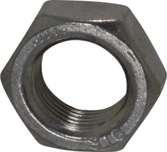 Value Collection - 3/4-16 UNF Stainless Steel Right Hand Hex Jam Nut - 1-1/8" Across Flats, 27/64" High, Uncoated - Apex Tool & Supply