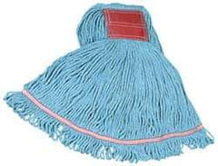 Rubbermaid - 5" Red Head Band, Large Blended Fiber Loop End Mop Head - 4 Ply, Use for General Purpose - Apex Tool & Supply