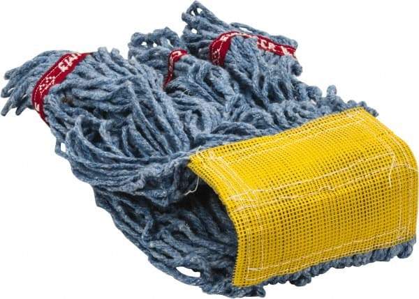 Rubbermaid - 5" Yellow Head Band, Small Blended Fiber Loop End Mop Head - 4 Ply, Use for General Purpose - Apex Tool & Supply