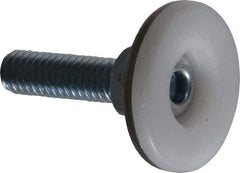 Vlier - 5/16-18 Bolt Thread, Stud Mount Leveling Pad & Mount - 150 Max Lb Capacity, 1.14" Base Diam, 1" Thread Length - Apex Tool & Supply
