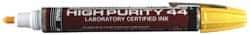 Dykem - Yellow Oil-Based Paint Marker - Broad Tip, TEC Certified Ink - Apex Tool & Supply