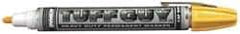 Dykem - Yellow Oil-Based Paint Marker - Broad Tip, Non-Xylene Base Ink - Apex Tool & Supply
