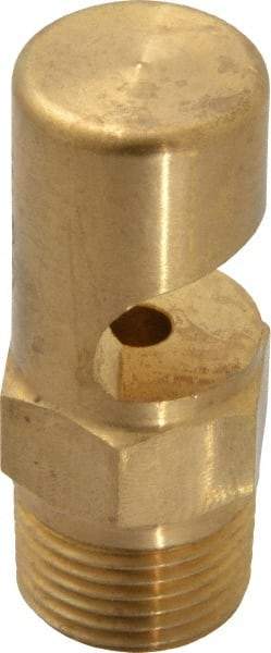 Bete Fog Nozzle - 3/8" Pipe, 145° Spray Angle, Brass, Extra Wide Fan Nozzle - Male Connection, 9.49 Gal per min at 100 psi, 3/16" Orifice Diam - Apex Tool & Supply