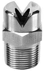 Bete Fog Nozzle - 3/8" Pipe, 120° Spray Angle, Brass, Standard Fan Nozzle - Male Connection, 11.1 Gal per min at 100 psi, 0.203" Orifice Diam - Apex Tool & Supply