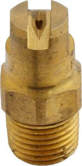 Bete Fog Nozzle - 1/8" Pipe, 65° Spray Angle, Brass, Standard Fan Nozzle - Male Connection, 0.79 Gal per min at 100 psi, 0.057" Orifice Diam - Apex Tool & Supply