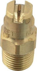 Bete Fog Nozzle - 1/8" Pipe, 90° Spray Angle, Brass, Standard Fan Nozzle - Male Connection, 0.79 Gal per min at 100 psi, 0.057" Orifice Diam - Apex Tool & Supply