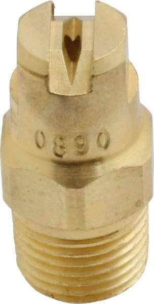 Bete Fog Nozzle - 1/8" Pipe, 90° Spray Angle, Brass, Standard Fan Nozzle - Male Connection, 1.26 Gal per min at 100 psi, 0.072" Orifice Diam - Apex Tool & Supply