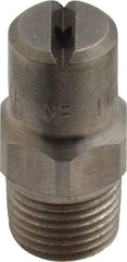 Bete Fog Nozzle - 1/8" Pipe, 65° Spray Angle, Grade 303 Stainless Steel, Standard Fan Nozzle - Male Connection, 1.58 Gal per min at 100 psi, 0.08" Orifice Diam - Apex Tool & Supply