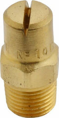 Bete Fog Nozzle - 1/8" Pipe, 120° Spray Angle, Brass, Standard Fan Nozzle - Male Connection, 1.58 Gal per min at 100 psi, 0.08" Orifice Diam - Apex Tool & Supply