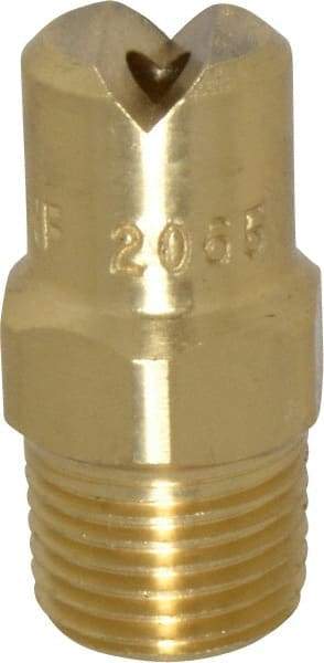 Bete Fog Nozzle - 1/8" Pipe, 65° Spray Angle, Brass, Standard Fan Nozzle - Male Connection, 3.16 Gal per min at 100 psi, 0.109" Orifice Diam - Apex Tool & Supply