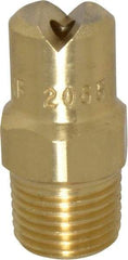 Bete Fog Nozzle - 1/8" Pipe, 65° Spray Angle, Brass, Standard Fan Nozzle - Male Connection, 3.16 Gal per min at 100 psi, 0.109" Orifice Diam - Apex Tool & Supply