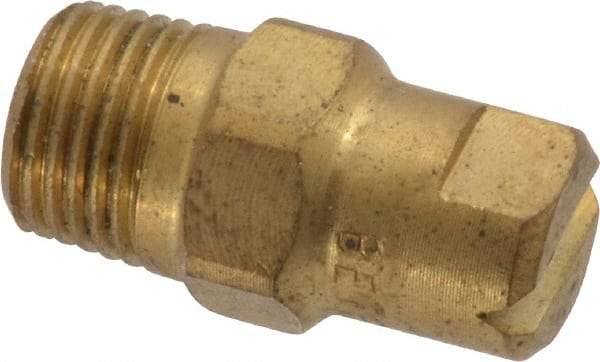 Bete Fog Nozzle - 1/8" Pipe, 90° Spray Angle, Brass, Standard Fan Nozzle - Male Connection, 3.16 Gal per min at 100 psi, 0.109" Orifice Diam - Apex Tool & Supply