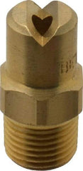Bete Fog Nozzle - 1/8" Pipe, 65° Spray Angle, Brass, Standard Fan Nozzle - Male Connection, 4.74 Gal per min at 100 psi, 0.141" Orifice Diam - Apex Tool & Supply