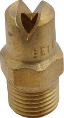 Bete Fog Nozzle - 1/8" Pipe, 65° Spray Angle, Brass, Standard Fan Nozzle - Male Connection, 6.32 Gal per min at 100 psi, 5/32" Orifice Diam - Apex Tool & Supply