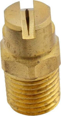Bete Fog Nozzle - 1/4" Pipe, 120° Spray Angle, Brass, Standard Fan Nozzle - Male Connection, 0.79 Gal per min at 100 psi, 0.057" Orifice Diam - Apex Tool & Supply