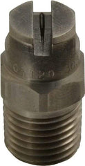 Bete Fog Nozzle - 1/4" Pipe, 120° Spray Angle, Grade 303 Stainless Steel, Standard Fan Nozzle - Male Connection, 0.79 Gal per min at 100 psi, 0.057" Orifice Diam - Apex Tool & Supply