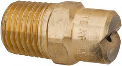 Bete Fog Nozzle - 1/4" Pipe, 30° Spray Angle, Brass, Standard Fan Nozzle - Male Connection, 2.37 Gal per min at 100 psi, 3/32" Orifice Diam - Apex Tool & Supply