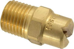 Bete Fog Nozzle - 1/4" Pipe, 65° Spray Angle, Brass, Standard Fan Nozzle - Male Connection, 2.37 Gal per min at 100 psi, 3/32" Orifice Diam - Apex Tool & Supply