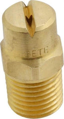 Bete Fog Nozzle - 1/4" Pipe, 90° Spray Angle, Brass, Standard Fan Nozzle - Male Connection, 2.37 Gal per min at 100 psi, 3/32" Orifice Diam - Apex Tool & Supply