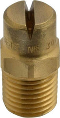 Bete Fog Nozzle - 1/4" Pipe, 120° Spray Angle, Brass, Standard Fan Nozzle - Male Connection, 4.74 Gal per min at 100 psi, 0.141" Orifice Diam - Apex Tool & Supply