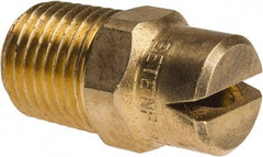 Bete Fog Nozzle - 1/4" Pipe, 120° Spray Angle, Brass, Standard Fan Nozzle - Male Connection, 6.32 Gal per min at 100 psi, 5/32" Orifice Diam - Apex Tool & Supply