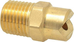 Bete Fog Nozzle - 1/4" Pipe, 30° Spray Angle, Brass, Standard Fan Nozzle - Male Connection, 7.91 Gal per min at 100 psi, 0.172" Orifice Diam - Apex Tool & Supply