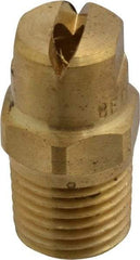 Bete Fog Nozzle - 1/4" Pipe, 90° Spray Angle, Brass, Standard Fan Nozzle - Male Connection, 7.91 Gal per min at 100 psi, 0.172" Orifice Diam - Apex Tool & Supply