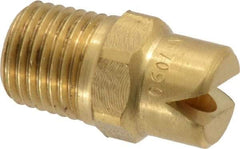 Bete Fog Nozzle - 1/4" Pipe, 90° Spray Angle, Brass, Standard Fan Nozzle - Male Connection, 11.1 Gal per min at 100 psi, 0.203" Orifice Diam - Apex Tool & Supply
