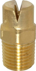 Bete Fog Nozzle - 1/4" Pipe, 120° Spray Angle, Brass, Standard Fan Nozzle - Male Connection, 11.1 Gal per min at 100 psi, 0.203" Orifice Diam - Apex Tool & Supply