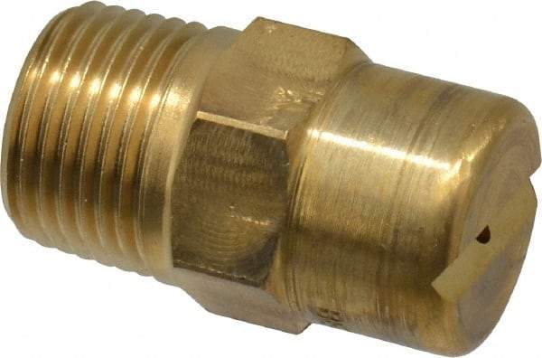 Bete Fog Nozzle - 3/8" Pipe, 30° Spray Angle, Brass, Standard Fan Nozzle - Male Connection, 1.58 Gal per min at 100 psi, 0.08" Orifice Diam - Apex Tool & Supply