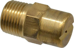 Bete Fog Nozzle - 3/8" Pipe, 30° Spray Angle, Brass, Standard Fan Nozzle - Male Connection, 1.58 Gal per min at 100 psi, 0.08" Orifice Diam - Apex Tool & Supply