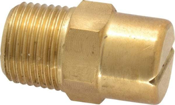 Bete Fog Nozzle - 3/8" Pipe, 65° Spray Angle, Brass, Standard Fan Nozzle - Male Connection, 1.58 Gal per min at 100 psi, 0.08" Orifice Diam - Apex Tool & Supply