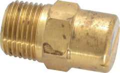 Bete Fog Nozzle - 3/8" Pipe, 90° Spray Angle, Brass, Standard Fan Nozzle - Male Connection, 1.58 Gal per min at 100 psi, 0.08" Orifice Diam - Apex Tool & Supply