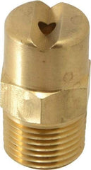 Bete Fog Nozzle - 3/8" Pipe, 30° Spray Angle, Brass, Standard Fan Nozzle - Male Connection, 6.32 Gal per min at 100 psi, 5/32" Orifice Diam - Apex Tool & Supply