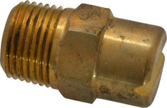 Bete Fog Nozzle - 3/8" Pipe, 65° Spray Angle, Brass, Standard Fan Nozzle - Male Connection, 6.32 Gal per min at 100 psi, 5/32" Orifice Diam - Apex Tool & Supply
