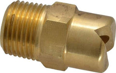 Bete Fog Nozzle - 3/8" Pipe, 65° Spray Angle, Brass, Standard Fan Nozzle - Male Connection, 15.8 Gal per min at 100 psi, 1/4" Orifice Diam - Apex Tool & Supply