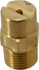 Bete Fog Nozzle - 1/2" Pipe, 65° Spray Angle, Brass, Standard Fan Nozzle - Male Connection, 9.49 Gal per min at 100 psi, 0.186" Orifice Diam - Apex Tool & Supply