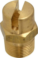 Bete Fog Nozzle - 3/4" Pipe, 120° Spray Angle, Brass, Standard Fan Nozzle - Male Connection, 63.2 Gal per min at 100 psi, 1/2" Orifice Diam - Apex Tool & Supply
