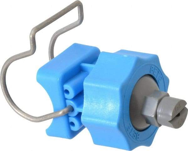 Bete Fog Nozzle - 1" Pipe, 65° Spray Angle, Grade 303 Polypropylene/Stainless Steel, Snap Release Nozzle System - 3.16 Gal per min at 100 psi, 0.109" Orifice Diam - Apex Tool & Supply