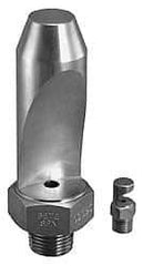 Bete Fog Nozzle - 1/2" Pipe, 35° Spray Angle, Grade 303 Stainless Steel, High Impact - Narrow Fan Nozzle - Male Connection, 15.8 Gal per min at 100 psi, 0.234" Orifice Diam - Apex Tool & Supply