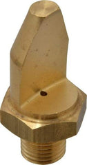 Bete Fog Nozzle - 1/4" Pipe, 15° Spray Angle, Brass, High Impact - Narrow Fan Nozzle - Male Connection, 1.58 Gal per min at 100 psi, 0.078" Orifice Diam - Apex Tool & Supply
